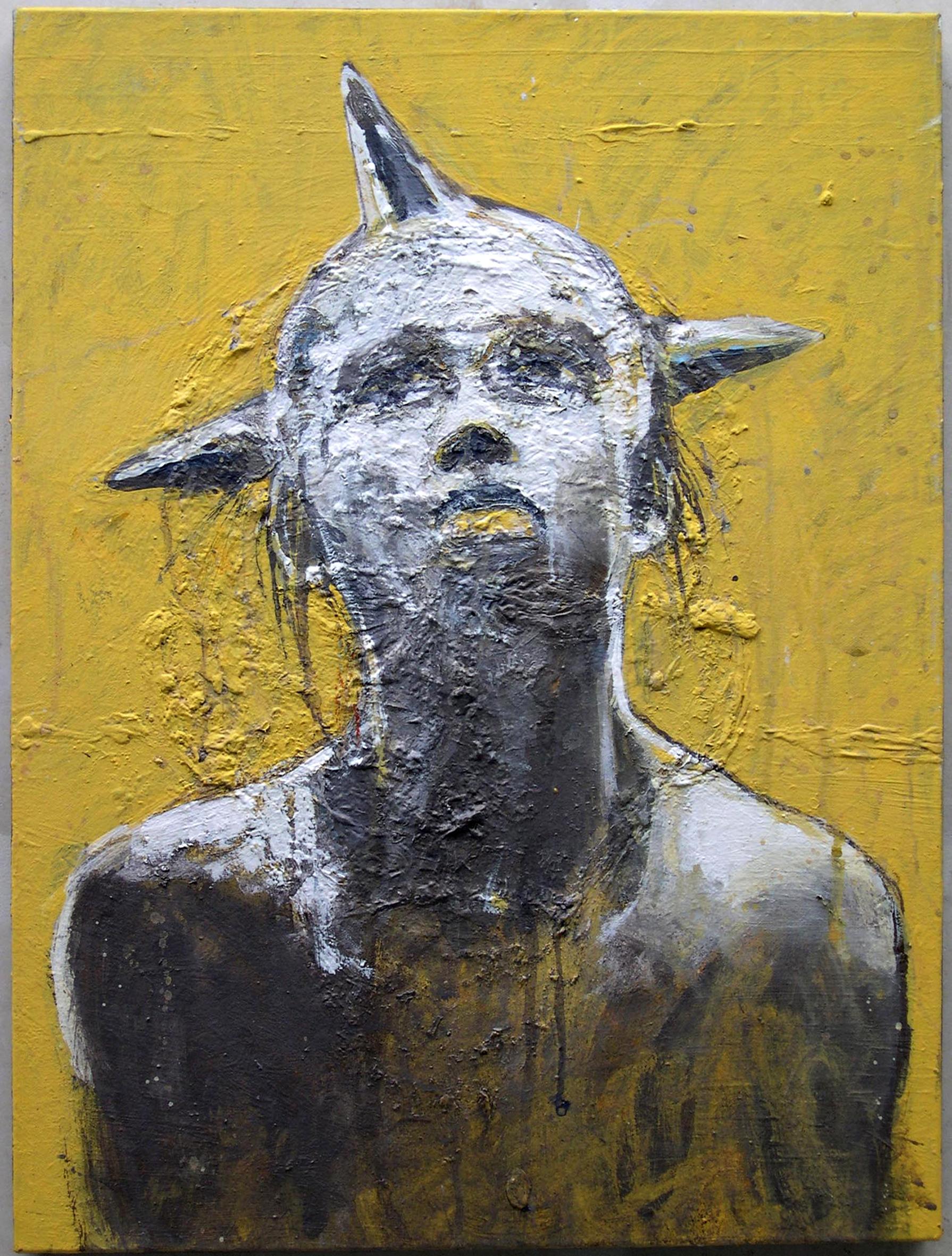 PORTRAIT FOND JAUNE